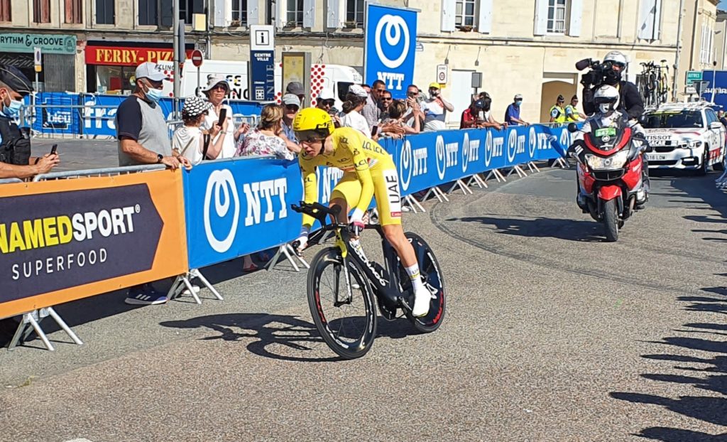 Tour de France Libourne : Tadej Pogacar acclamé par le public
