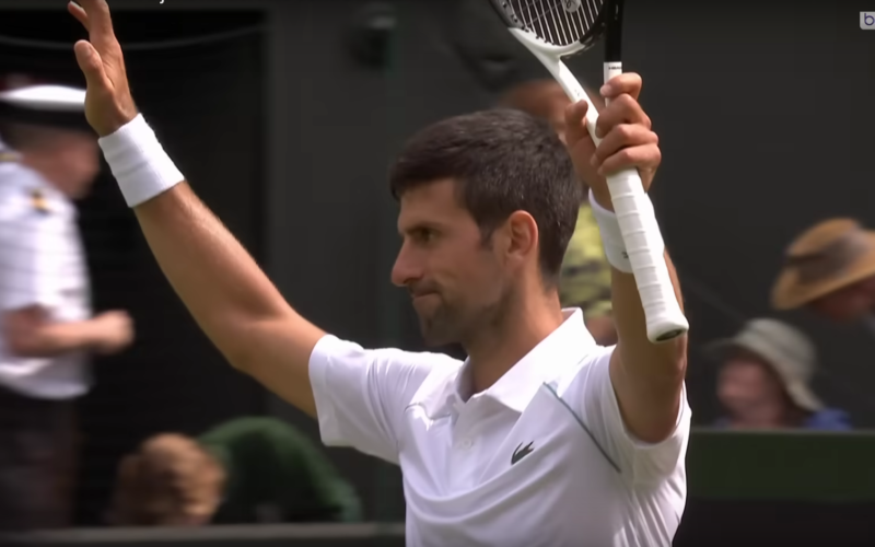 Djokovic se qualifie pour les quarts de finale de Wimbledon