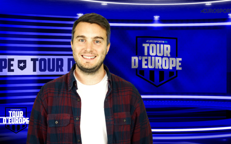Cyril Morin (Eurosport), journaliste et présentateur de l'émission "Tour d'Europe"