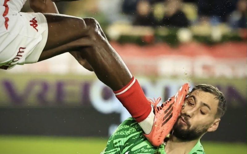 Letexier pointé du doigt après la grosse semelle de Singo sur Donnarumma